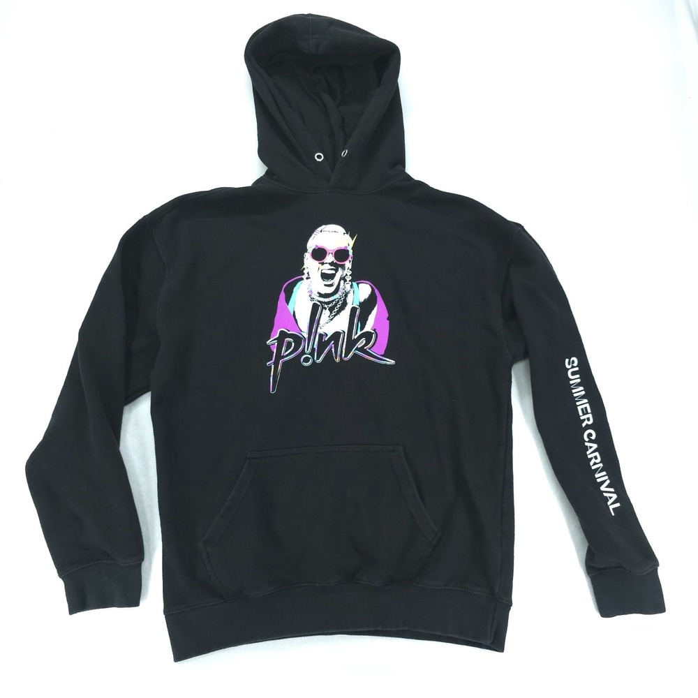 Pink Hoodie Adult Large Black Summer Carnival Tour‎ 2023 Concert Graphic